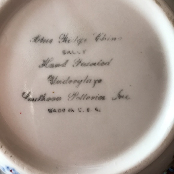 Blue Ridge Hand Painted pitcher - Picture 2 of 2